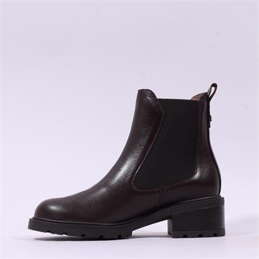 Wonders Evoclub Pull On Chelsea Boot - Brown Leather